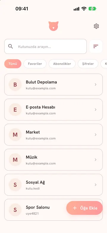 Home screen after importing with the “7 items added” notice